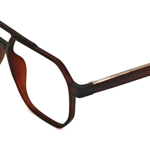 Buy Brown Aviator Clip-on Eyeglasses Online