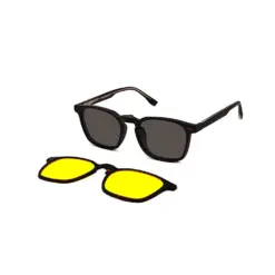 Buy Brown Medium Clip-on Eyeglasses Online at Chashmah.com