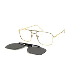 Buy Golden Clip-on Turban Fit Eyeglasses Online