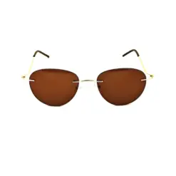 Buy Modern Brown Turban Fit Sunglasses Online