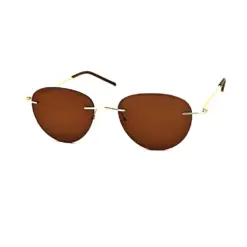 Buy Modern Brown Turban Fit Sunglasses Online