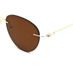 Buy Modern Brown Turban Fit Sunglasses Online
