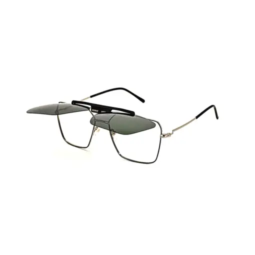 Buy Silver Clip-on Turban Fit Eyeglasses Online