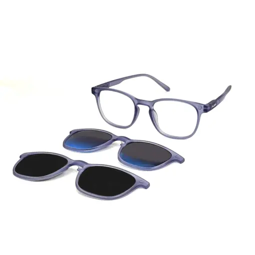 Buy Sky Blue Clip-on Eyeglasses Online at Chashmah.com