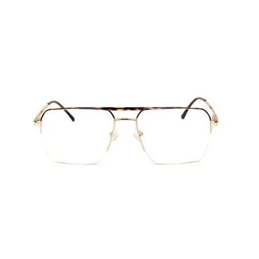 Leopard Half Frame Eyeglasses at chashmah