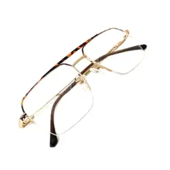Leopard Half Frame Eyeglasses at chashmah