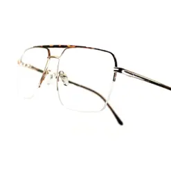 Leopard Half Frame Eyeglasses at chashmah