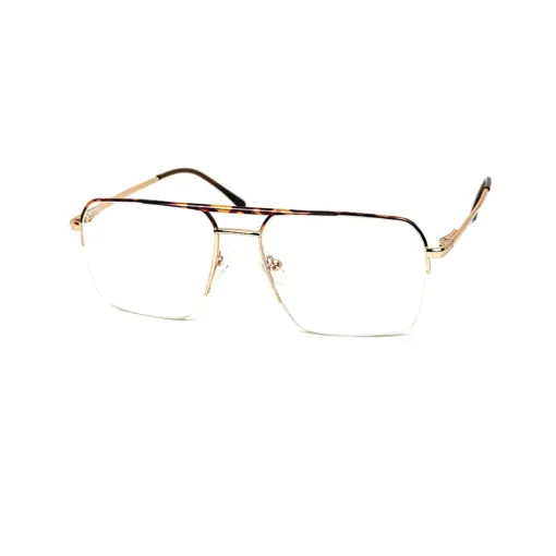 Leopard Half Frame Eyeglasses at chashmah