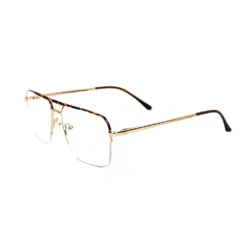 Leopard Half Frame Eyeglasses at chashmah
