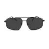 Oversized Black Turban Fit Sunglasses