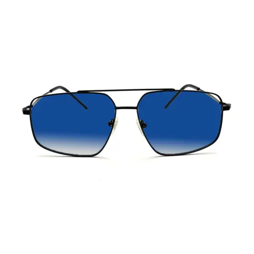 Oversized Sky Blue Turban Fit Sunglasses
