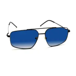 Oversized Sky Blue Turban Fit Sunglasses