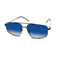 Oversized Sky Blue Turban Fit Sunglasses