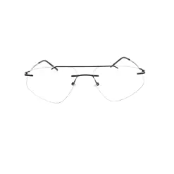 Premium Black Rimless Eyeglasses