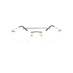 Premium Golden Rimless Eyeglasses