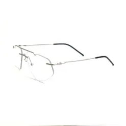 Premium Silver Rimless Eyeglasses