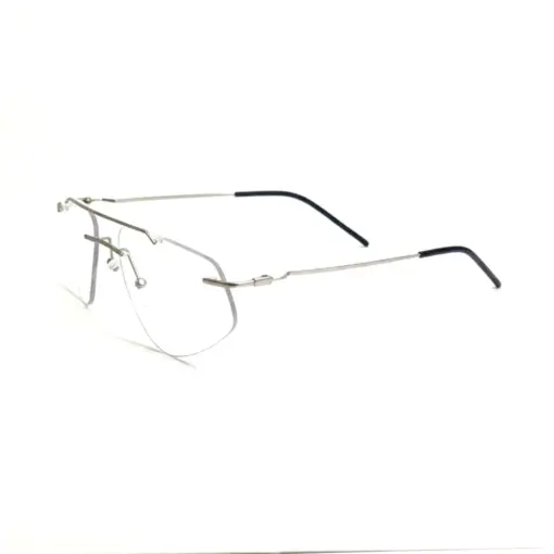 Premium Silver Rimless Eyeglasses
