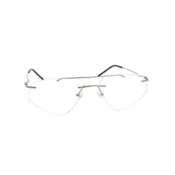 Premium Silver Rimless Eyeglasses