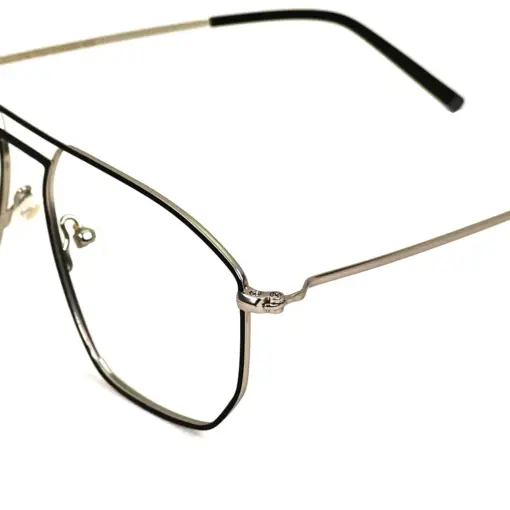 Silver Modern Turban Fit Eyeglasses