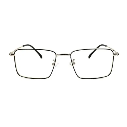 Silver Small Turban Fit Eyeglasses at chashma