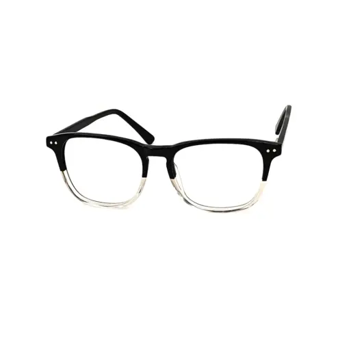 Black Dual Tone Eyeglasses At chashmah