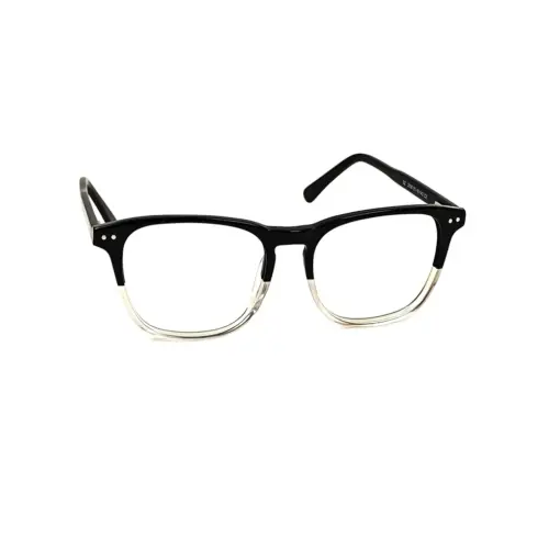 Black Dual Tone Eyeglasses At chashmah