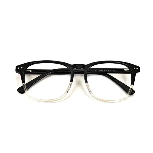 Black Dual Tone Eyeglasses At chashmah