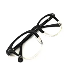 Black Dual Tone Eyeglasses At chashmah