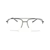 Black Half-frame Turban Fit Eyeglasses