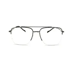 Black Half-frame Turban Fit Eyeglasses