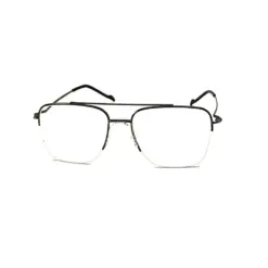 Black Half-frame Turban Fit Eyeglasses