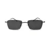 Black Rimless Turban Fit Sunglasses