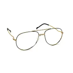 Black-Gold Fix-pad Turban Fit Eyeglasses