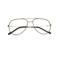 Black-Gold Fix-pad Turban Fit Eyeglasses