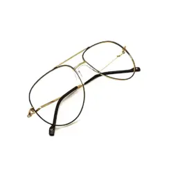 Black-Gold Fix-pad Turban Fit Eyeglasses