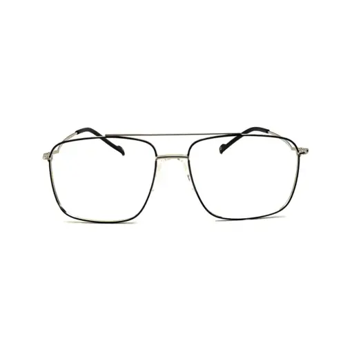 Black-Silver Turban Fit Eyeglasses