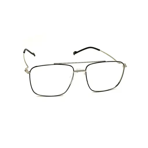 Black-Silver Turban Fit Eyeglasses