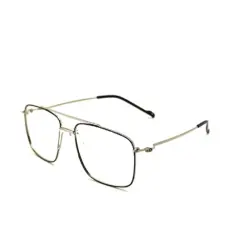 Black-Silver Turban Fit Eyeglasses