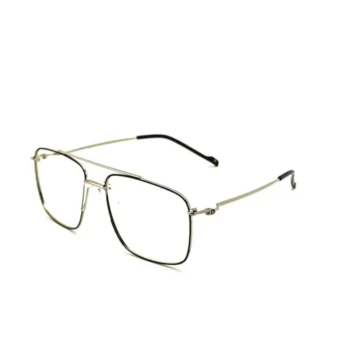 Black-Silver Turban Fit Eyeglasses