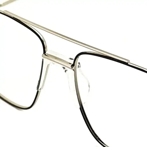 Black-Silver Turban Fit Eyeglasses