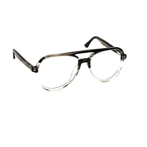 Buy Black Dual Tone Aviator Eyeglasses Online