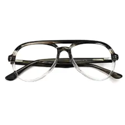 Buy Black Dual Tone Aviator Eyeglasses Online