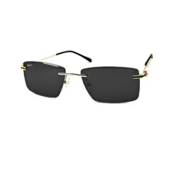 Buy Golden Rimless Turban Fit Sunglasses Online
