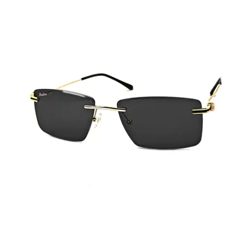 Buy Golden Rimless Turban Fit Sunglasses Online