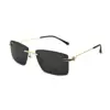 Buy Golden Rimless Turban Fit Sunglasses Online