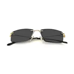 Buy Golden Rimless Turban Fit Sunglasses Online