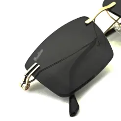 Buy Golden Rimless Turban Fit Sunglasses Online