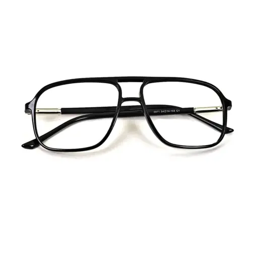 Buy Modern Black Aviator Eyeglasses Online