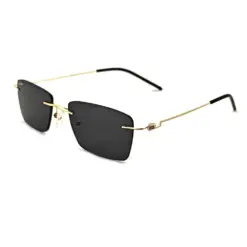 buy golden rimless turban fit sunglasses online at chashmah