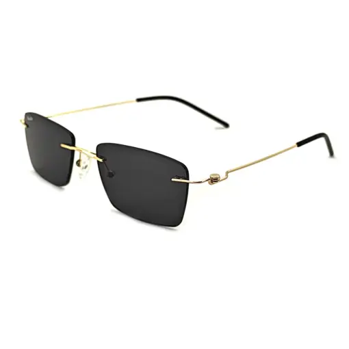 buy golden rimless turban fit sunglasses online at chashmah